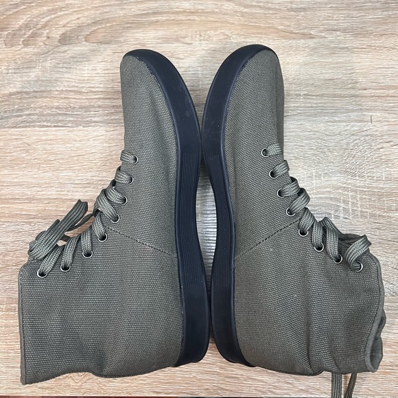 NOBULL Canvas Trainer High Olive Green Black Men’s 7 / Women’s 8.5 - Picture 4 of 8